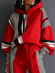 <b>Sexy</b> Women Crop Tracksuit Two Piece Jogger <b>Set</b> 100% Cotton Eco-Friendly Breathable OEM Factory Supply for Online Fashion Stores - Product Image 5