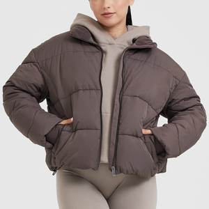 <b>Women's</b> Luxury Long Cotton Filled Canvas Puffer Jacket Breathable <b>Waterproof</b> Warm Belted Winter <b>Parka</b> - Product Image 5