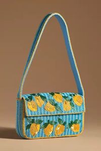 Sac à main artisanal floral avec finition perlée, sac à main brodé perlé pour femme - Product Image 5