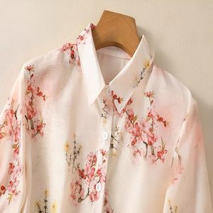 Women's Pink Floral Printed <b>Button</b> Down Western <b>Shirt</b> with Collared Neck and <b>Half</b> Sleeves in Relaxed Fit Style - Product Image 3