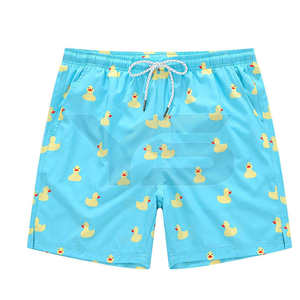 Shorts de bain sublimés à prix de gros - 100% polyester, cordon de serrage, respirant, coupe-vent, séchage rapide, décontracté, taille mi-haute, ODM 180g - Product Image 1