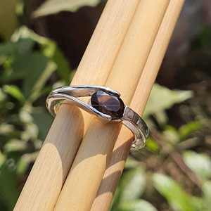 Oval cut Smoky Quartz Rings High Quality 925 <b>Sterling</b> <b>Silver</b> Men's Ring <b>Wedding</b> Engagement <b>Bands</b> Wholesale Jewelry Suppliers - Product Image 4