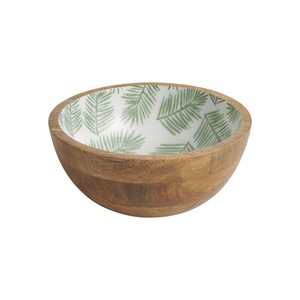 Juego de Tazones de Madera Hechos a Mano con Interior Esmaltado con Diseño de Peces Azules para Mesa de Comedor Moderna - Product Image 6