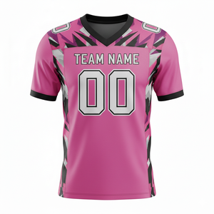 Maillots de football personnalisés pour adultes, manches courtes, maille respirante, séchage rapide, antibactériens, option grande taille, devant - Product Image 5