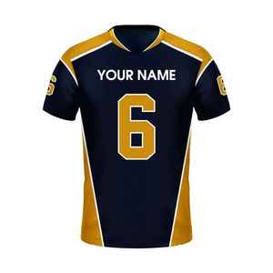 Camiseta de Fútbol Americano Personalizada de Alta Calidad, 220g, Poliéster 25/26, con Nombre Impreso por Transferencia de Calor, Talla Grande, Venta al Por Mayor - Product Image 4
