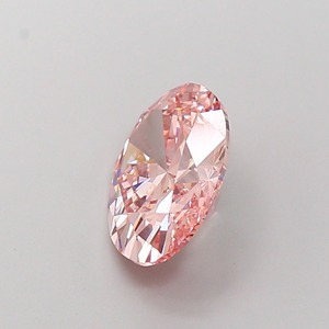 Diamant CVD rose vif fantaisie de forme ovale de luxe, cultivé en laboratoire, 2,89 carats, clarté VVS2, polissage excellent, diamant non monté pour bijoux - Product Image 2
