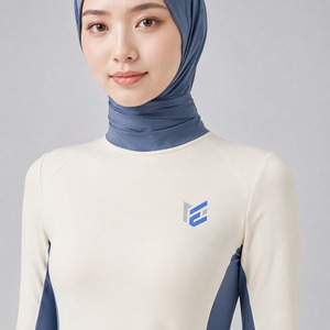 Modest Burkini Set for Women Full Coverage Long Sleeve Swimwear Quick Dry Beach Pool Bathing <b>Suit</b> Modest Burkini Set - Product Image 6
