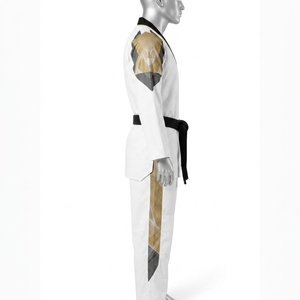 Uniforme de Taekwondo Ligero para Entrenamiento de Taekwondo y Jiu Jitsu, Traje de Artes Marciales Blanco Tradicional para Entrenamiento de Karate - Product Image 4