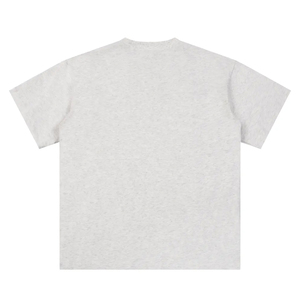 Custom Heavy Tees Thick Cotton Tshirts High Collar Big and Tall Fit Mock Neck Black <b>Drop</b> Shoulder T Shirt - Product Image 2