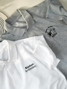 เสื้อกอล์ฟเปล่าคุณภาพสูงขายส่ง พิมพ์โลโก้ด้านหน้าได้ตามสั่ง ผ้าฝ้ายสำหรับธุรกิจ ยูนิเซ็กซ์ ผ้าแคนวาสกันยับ สำหรับผู้ชาย - Product Image 6