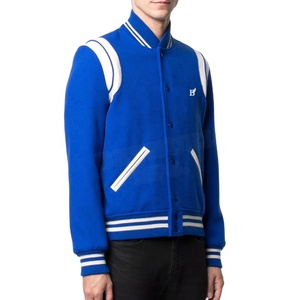 High Quality Custom Private Label All Wool Winter High Street Baseball <b>Bomber</b> <b>Varsity</b> <b>Jacket</b> for <b>Men</b> - Product Image 3