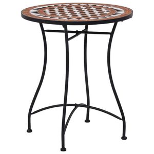 23.6 \ "tavolo da bistrot a mosaico in ceramica marrone - Product Image 1