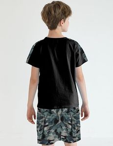 Fashion Men Summer Casual Terry Fabric T-Shirt Shorts <b>Set</b> Quick Dry Breathable Cotton/Polyester Customized Colors Custom Size - Product Image 5