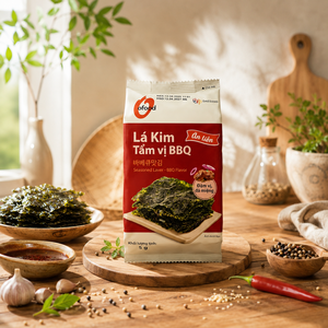 Korean BBQ Roasted <b>Seaweed</b> <b>Snack</b> 5g × 3 Packs Wholesale O'food | Seasoned Laver - BBQ Flavor | Ready To Eat Food - Product Image 2