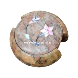 Posavasos de esteatita hechos a mano de diseño moderno, esteras de protección de Mesa de Piedra Natural, comedor, cocina, decoración del hogar y del Hotel - Product Image 5