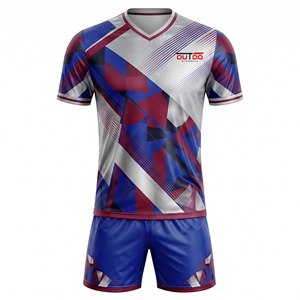 Tenue de football professionnelle, kit athlétique respirant en polyester, conçu pour les clubs, les écoles, les équipes de loisirs et les championnats - Product Image 1