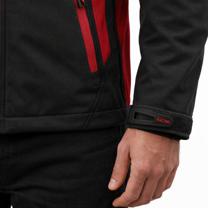 Veste à capuche softshell personnalisée pour la course moto, logo personnalisé, respirante, % polyester, vêtements de sport en gros - Product Image 5