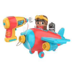 Jouet éducatif avion Bolt Buddies, design multicolore, emballage écologique, matériaux plastiques, vente en gros, nouveauté, Vietnam - Product Image 1
