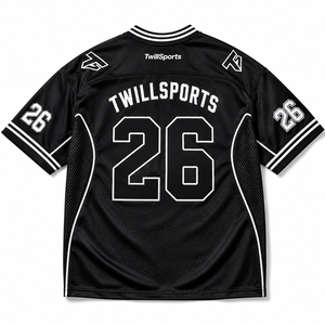 เสื้อกีฬาตาข่ายแขนสั้นคอวีสำหรับทีมกีฬา ขายส่ง เสื้อซ้อมเปล่า - Product Image 4