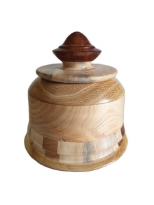 Salière à épices en bois faite à la main, moulin à sel/poivre en bois et moulin à poivre en bois - Product Image 3