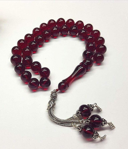 Rosario Religioso Faturan, Tasbih 100% Hecho a Mano con Material de Resina de Alta Calidad, 45 Cuentas, Color Turquesa, Ecológico - Product Image 5