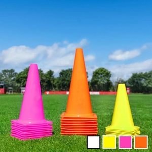 Cônes de sport résistants aux intempéries, cônes d'entraînement de haute qualité, cônes de sport en plastique pour extérieur, cônes durables et grands, fournisseur - Product Image 1