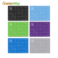 Vente en gros GOLDENWAY 90x150 cm 3,0 mm d'épaisseur 3/5 couches PVC Tapis de découpe auto-cicatrisant Multifonctionnel Durable pour les fournitures artistiques