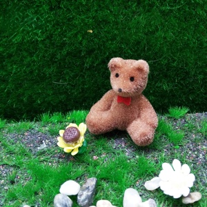 ตุ๊กตาหมีขนาดเล็ก1 "หมีนั่งสำหรับตกแต่งบ้านตุ๊กตา - Product Image 2