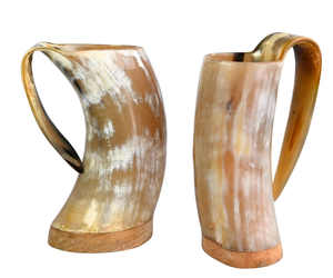 Jarra de Cerveza Artesanal Ecológica de Cuerno de Búfalo con Asa, Diseño Clásico, Gran Capacidad, Decoración para Comedor, Oficina, Hogar y Bar - Product Image 6