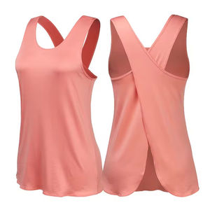 Último Diseño en Camisetas sin Mangas para Mujer, Ropa Deportiva, Camiseta para Correr, Precio Económico, Tallas Grandes, Servicio OEM - Product Image 1