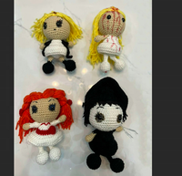Mignon Halloween Crochet Amigurumi Poupées Porte-clés pour Cadeaux de Vacances
