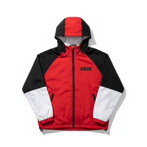 High Quality Men's Lightweight Waterproof Windbreaker Hooded Jacket Color Block Streetwear Custom Sportswear Windproof <b>Coat</b> - Product Image 1