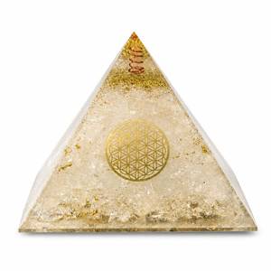 Prix d'usine, grande taille, pyramide d'orgone en quartz clair de 5 pouces, cristal naturel, énergie de guérison, protection, Feng Shui, décoration intérieure - Product Image 2