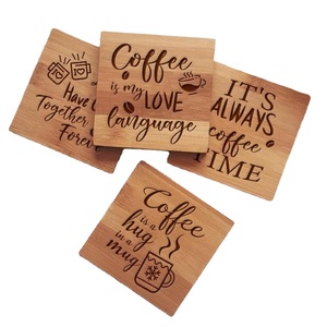 Premium Quality Wooden Floral Design <b>Coaster</b> Round Laser Cut <b>Drink</b> <b>Coaster</b> for Hot Cold Beverages Use on Tables - Product Image 4