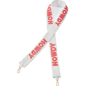 Sangle de sac à main perlée Zeta Tau Alpha, faite main, élégante, durable, en coton, taille personnalisable, pour les supporters de la sororité et les jours de match - Product Image 3