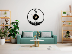 <b>Large</b> Metal Wall <b>Clock</b>: Modern Minimalist Art Deco Silent <b>Clock</b> - Product Image 3