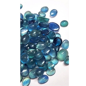 Lote de 122 Piezas de Fluorita Natural Azul de 13mm a 25mm, Cabujones Ovalados de 1900 Quilates, Buena Calidad, para Joyería, US$190, Verde - Product Image 2