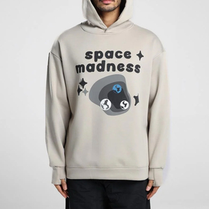 Sudadera con Capucha Personalizada con Estampado 3D en Relieve, Tejido Grueso, Diseño de Impresión en Relieve, Cómoda Construcción de Pullover, Capucha con Cordón Ajustable en la Parte Delantera - Product Image 1