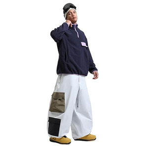 Pantalons de ski de haute qualité, fabrication sur mesure, imperméables, chauds, unisexes, style hip-hop, amples et décontractés - Product Image 3