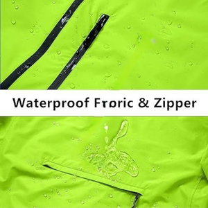 Veste de pluie légère et imperméable pour homme, idéale pour le cyclisme, la course à pied, la randonnée, coupe-vent, réfléchissante et pliable - Product Image 6