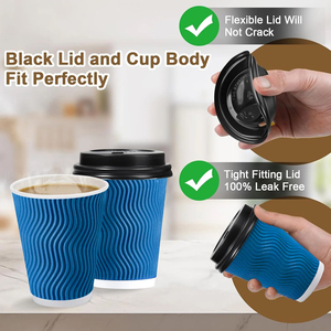 Vasos de Café Desechables de Papel Hechos en Pakistán, Alta Calidad, OEM, ODM, Suministro al por Mayor, Vasos de Café Desechables Ecológicos - Product Image 3