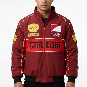 เสื้อแจ็คเก็ตสำหรับผู้ใหญ่ชายหญิงแบบสั่งทำขายส่งสำหรับฤดูใบไม้ผลิและฤดูใบไม้ร่วง  บางเบา  สำหรับขี่มอเตอร์ไซค์  กันน้ำและกันลม - Product Image 1