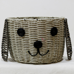 Cute Animal Shaped Eco-Friendly Modern Natural Rattan <b>Storage</b> <b>Basket</b> with Handles for Children's <b>Toy</b> <b>Storage</b> - Product Image 4