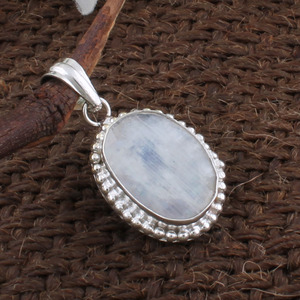 Colgante Arcoíris Natural al por Mayor, Plata de Ley 925, Gema Rosa, Amuleto de Corazón, Fabricante de Joyería, Precio al por Mayor, Directo de Fábrica - Product Image 1