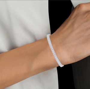 Pulsera de Lujo con Diamantes de Corte Esmeralda Cultivados en Laboratorio de 12.72 Quilates, Oro Amarillo de 9K, Regalo de Moda - Product Image 5