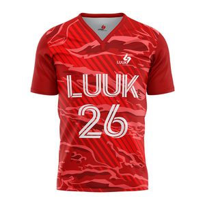 Camisetas de Fútbol Personalizadas para Hombre, Cuello en V, Manga Corta, Tallas Grandes, Estilo Clásico Vintage, 100% Poliéster, Absorben la Humedad - Product Image 2
