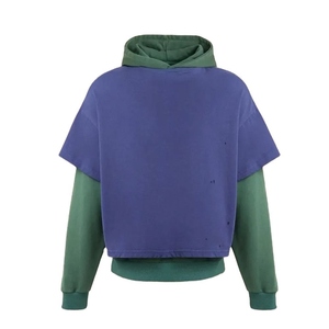 Nueva Llegada, Sudadera con Capucha Vintage Personalizada con Lavado Ácido para Hombre, Marca Privada, Felpa de Algodón, Corte Regular, Alta Calidad, Venta al Por Mayor para Invierno - Product Image 1