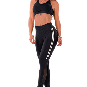 Women <b>Yoga</b> <b>Set</b> Best Quality Textured Solid Stitch Digital Print 2 Piece Breathable High Waist - Product Image 1