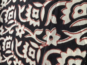 Wholesale Hand Block Printed Cotton <b>Fabric</b> – Black <b>Red</b> Floral Indian Cotton <b>Fabric</b> & Textile <b>Fabric</b> Manufacturer - Product Image 3