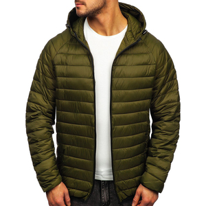 Men's Warm Puffer <b>Jacket</b> Lightweight Quilted Full Zip Winter Outdoor <b>Travel</b> Casual Insulated <b>Jacket</b> for Adults - Product Image 1